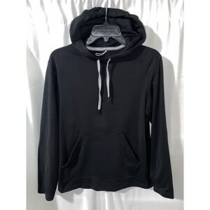 Lululemon Hoodie Mens Small Black Soft Jersey Fleece Pullover Sweatshirt Active